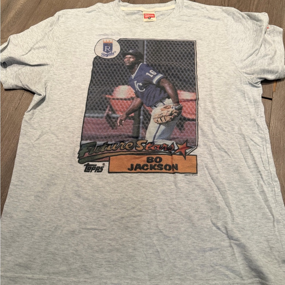 Topps Light Gray Bo Jackson 'Future Stars' Graphic Tee